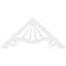 Ekena Millwork Pitch Marshall Architectural Grade PVC Gable Pediment, 60"W x 27 1/2"H x 1"P (11/12) GPP060X028X100MAR - alternate 2